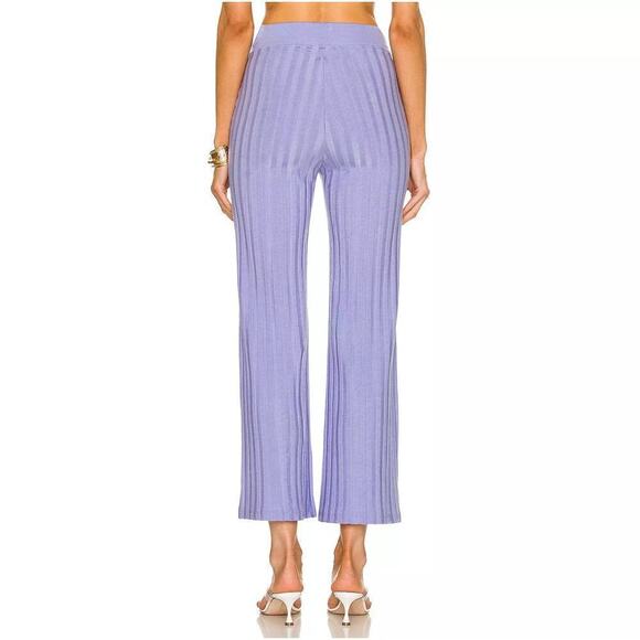 Jonathan Simkhai Celia Ribbed Knit Wide Leg Pants Medium NWT - Picture 8 of 13
